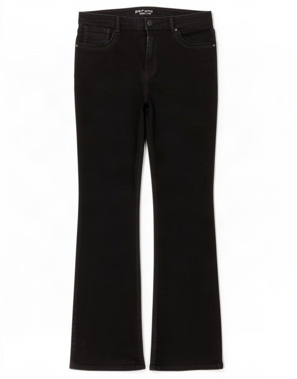 Marks & Spencer Women Per Una Bootcut Jeans UK 14 Large W32 L30 Black