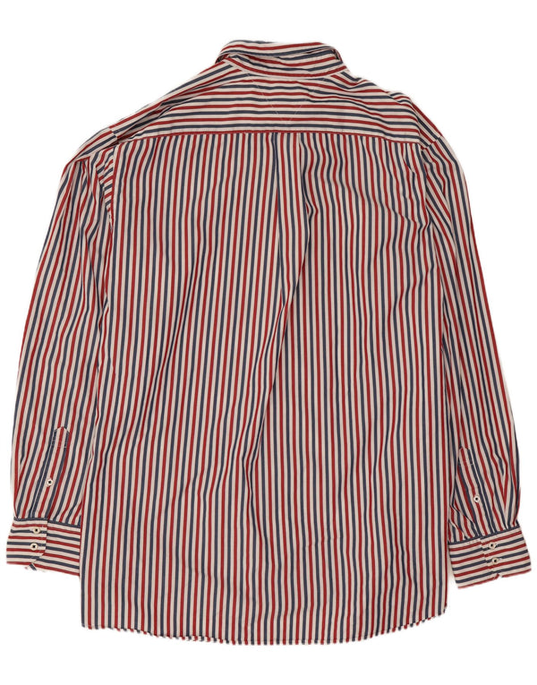 Tommy Hilfiger Herrenhemd 3XL Mehrfarbige Nadelstreifen-Baumwolle