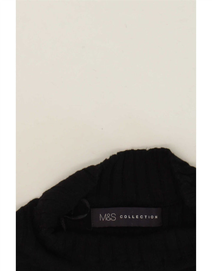 Marks & Spencer Dame Vest Tank Top UK 10 Small Black