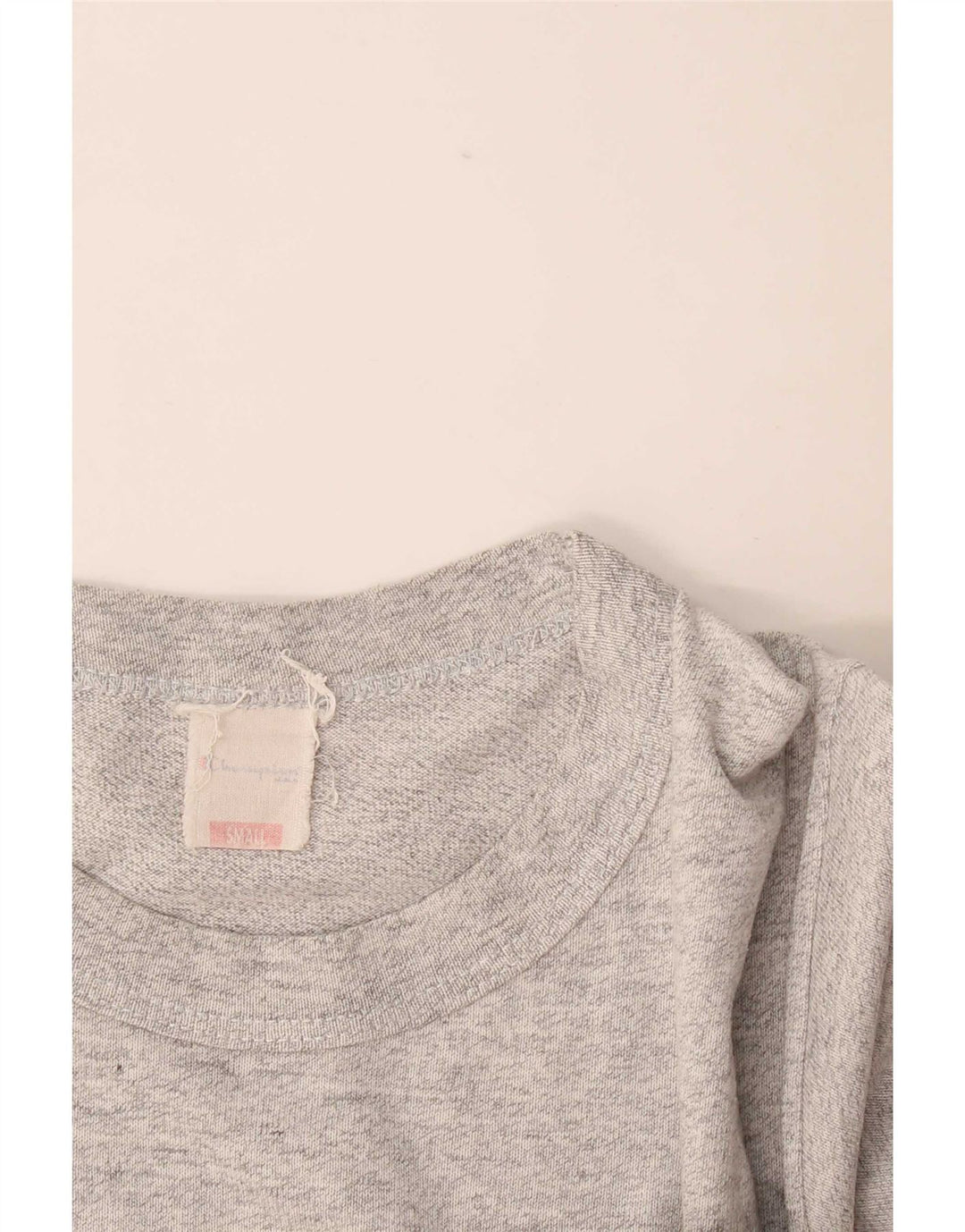 T-shirt da uomo Champion Top piccola in cotone chiazzato grigio