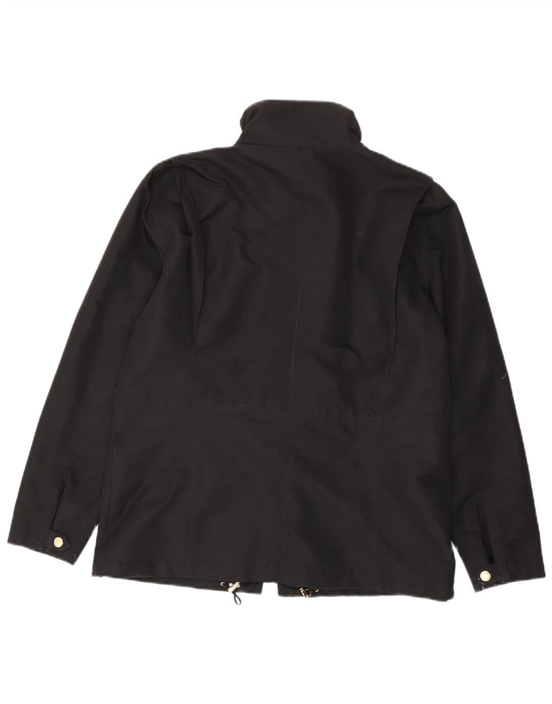 RALPH LAUREN Womens Utility Jacket UK 14 Medium Black Polyester