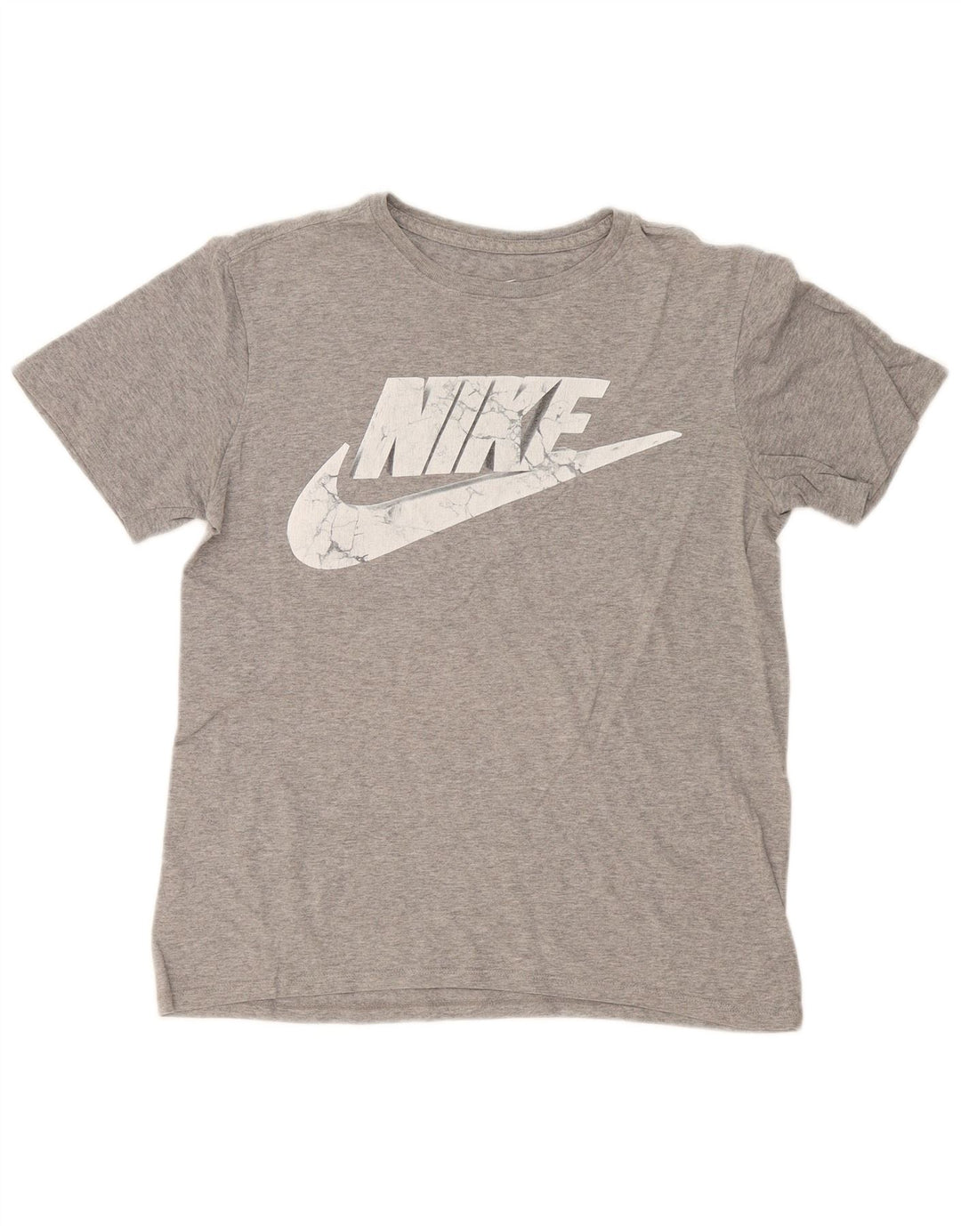 Nike Mens Athletic Cut Graphic T-Shirt Top Small Grey Flecked