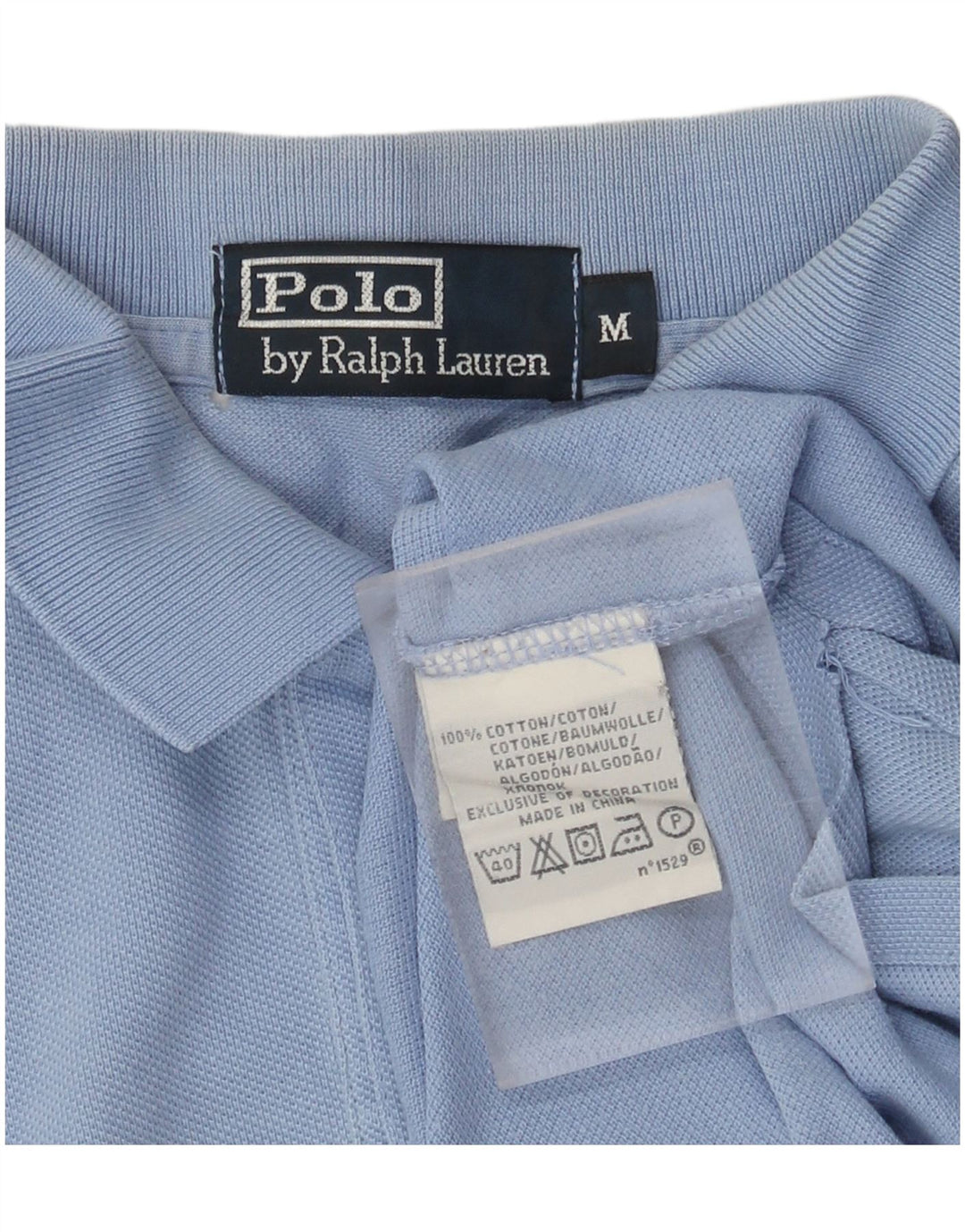 Polo Ralph Lauren Mens Polo Shirt Medium Blue Cotton