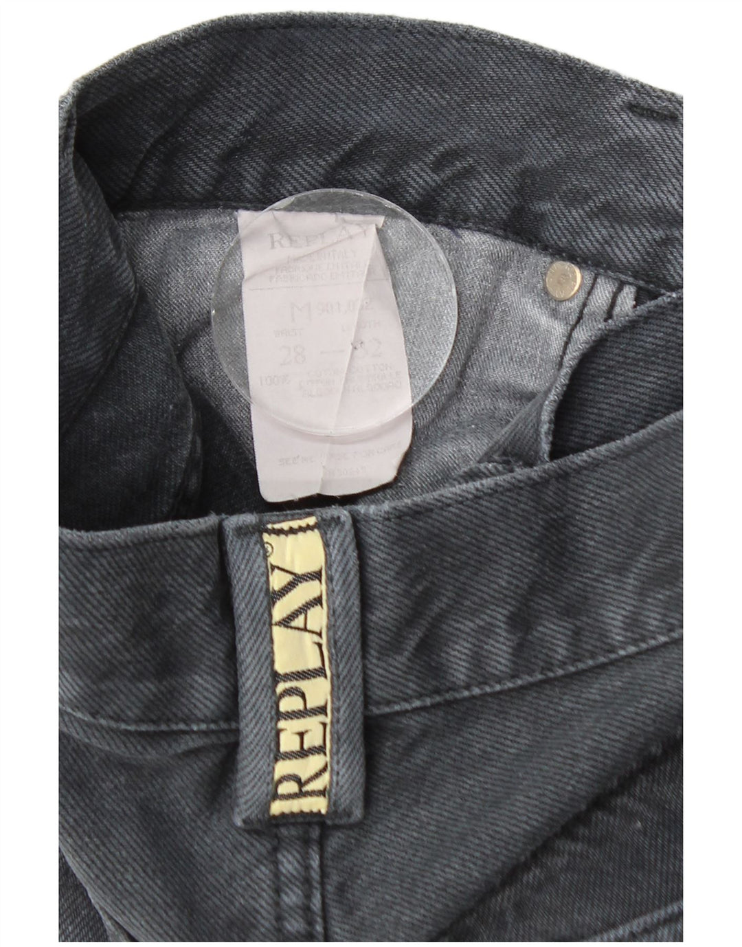Replay Mens Straight Jeans  W28 L32 Grey Cotton