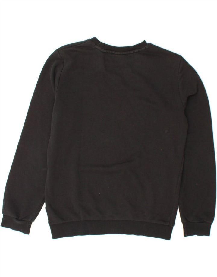 PUMA Boys Graphic Sweatshirt Jumper 13-14 Years Black Vintage Puma and Second-Hand Puma from Messina Hembry 