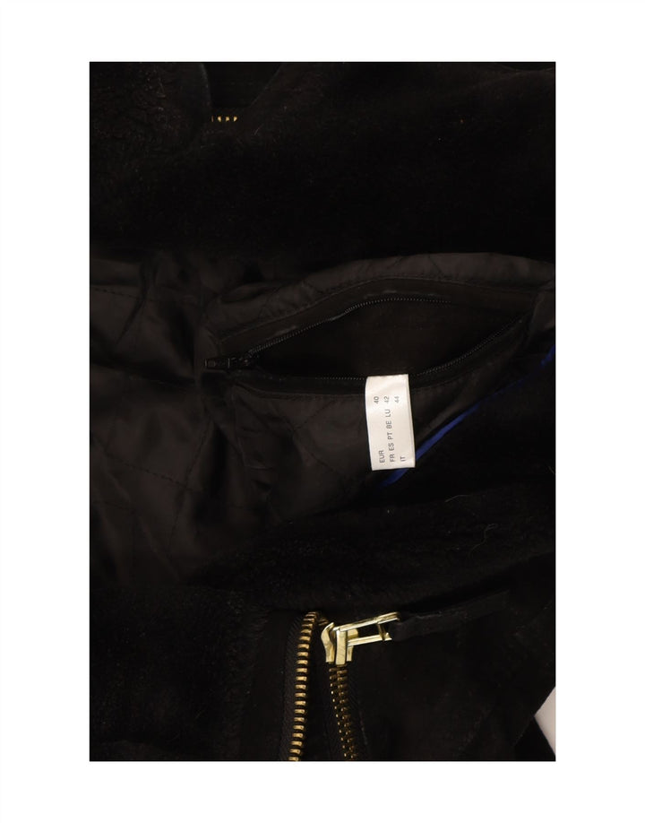 VINTAGE Womens Utility Jacket IT 44 Medium Black Vintage Vintage and Second-Hand Vintage from Messina Hembry 
