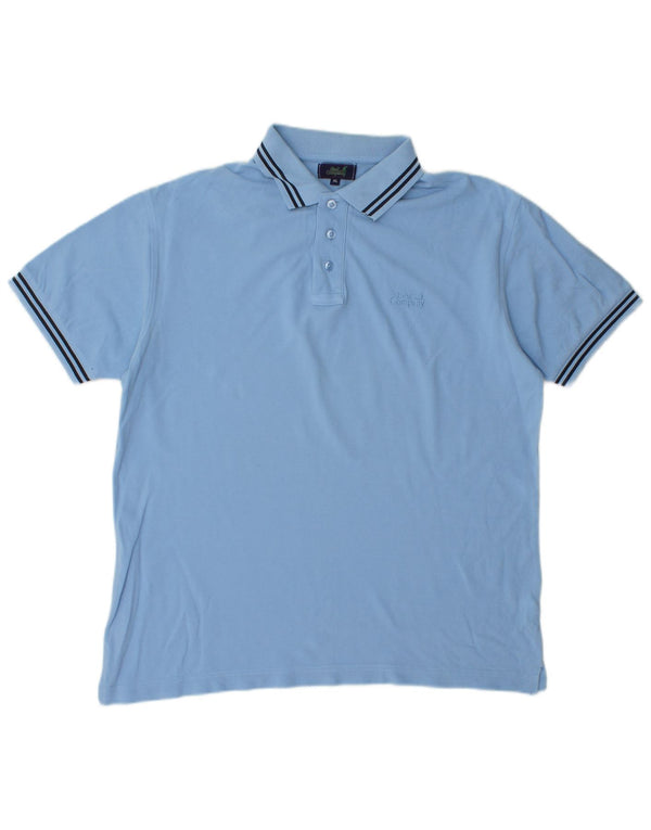 Tricou polo pentru bărbați Best Company XL, bumbac albastru