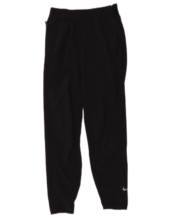 Nike Womens Dri Fit Tracksuit Trousers UK 6 XS Black