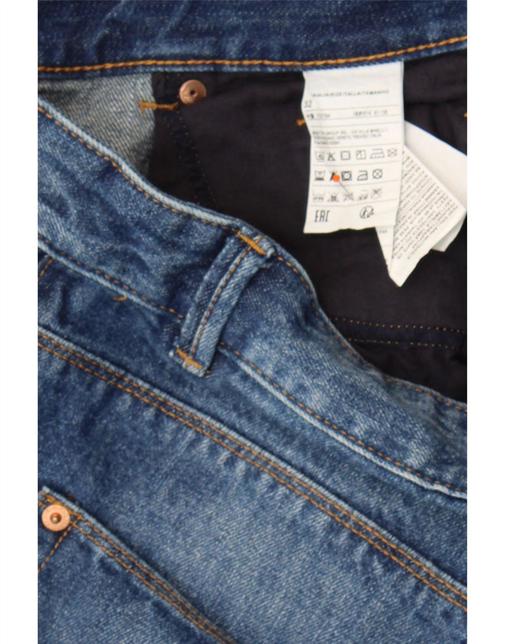 BENETTON Mens Denim Shorts W32 Medium  Blue Cotton Vintage Benetton and Second-Hand Benetton from Messina Hembry 