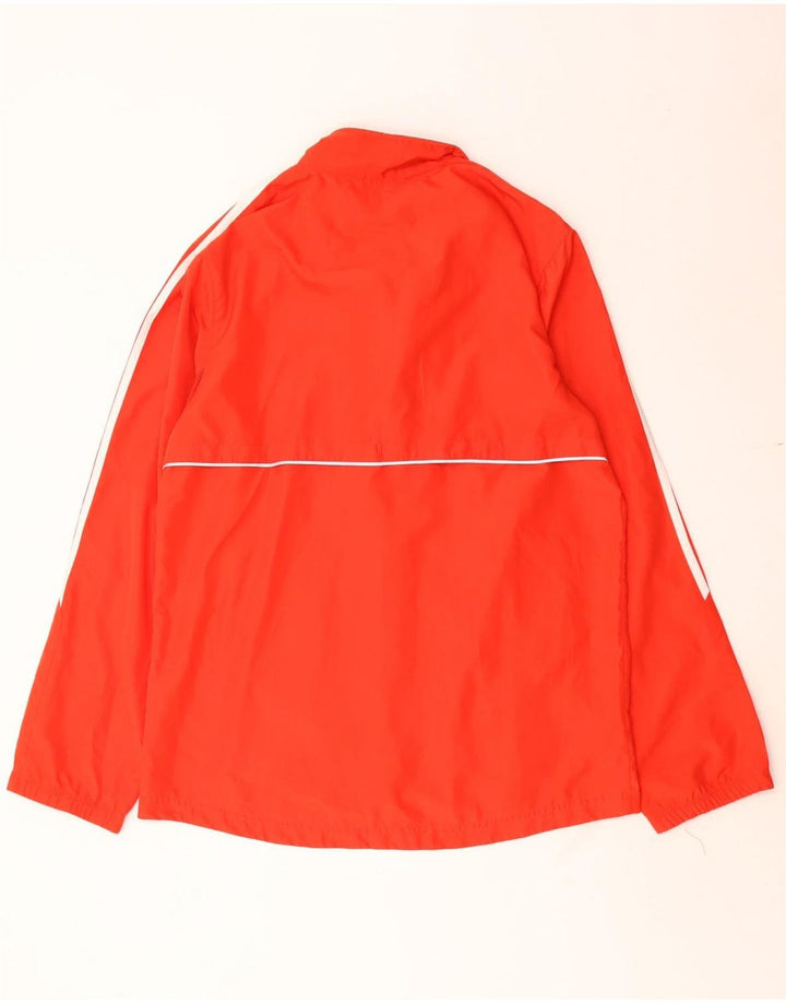 Adidas Womens Clima Proof Tracksuit Top Jacket UK 20 2XL Red Polyester