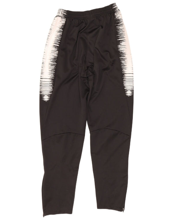 Nike Mens Dri Fit Tracksuit Trousers Medium Black Pinstripe Polyester