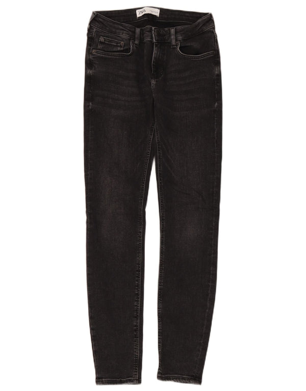 Zara Womens Skinny Jeans EU 38 Small W28 L29 Black