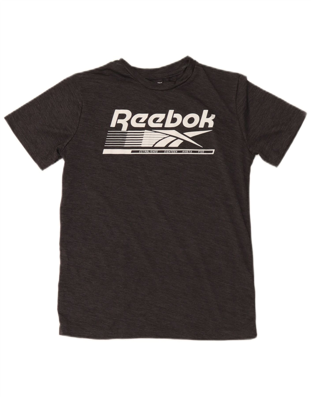 Reebok Boys Graphic T-Shirt Top 10-11 Years Medium Grey Polyester
