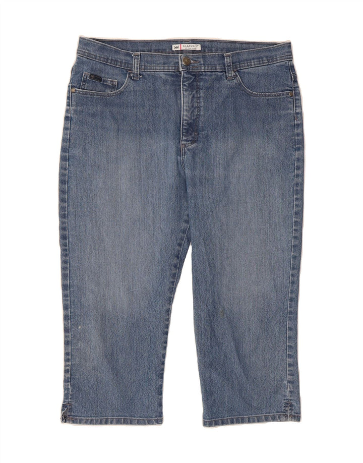 LEE Womens Classic Fit Straight Capri Jeans W36 L20 Blue Vintage Lee and Second-Hand Lee from Messina Hembry 