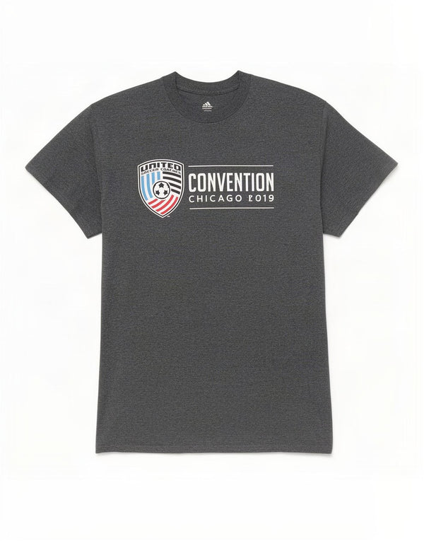 Adidas Mens United Soccer Coaches Graphic T-Shirt Top Medium Grey Cotton