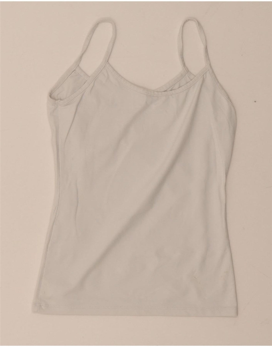 Zara Damen Crop Cami Top UK 8 Small Weiß