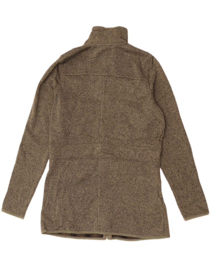 Eddie Bauer Dame træningsdragt Topjakke UK 14 Medium Khaki Flecked