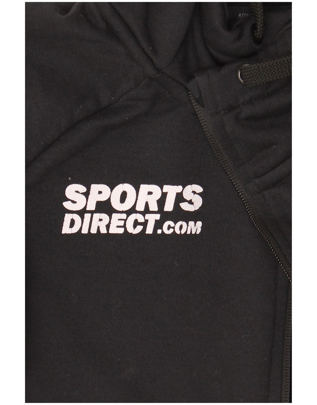 Nike Mens Dri Fit Graphic Zip Hoodie Sweater Small Black Polyester