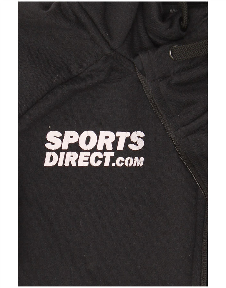 Nike Mens Dri Fit Graphic Zip Hoodie Sweater Small Black Polyester
