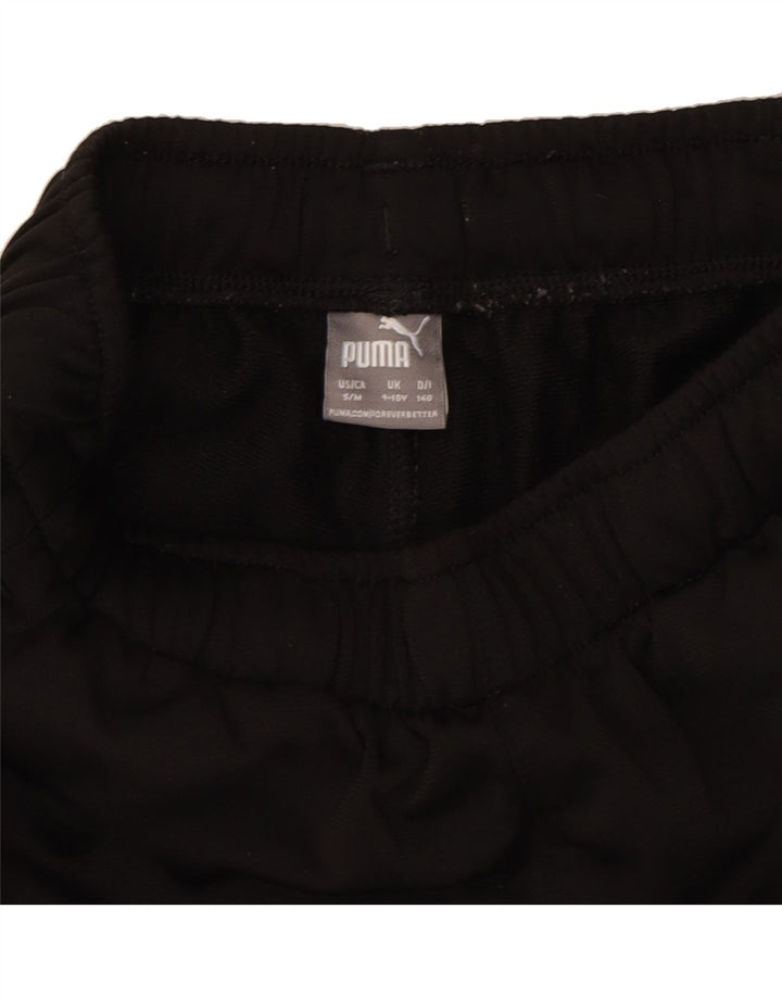 PUMA Boys Tracksuit Trousers 9-10 Years Black Vintage Puma and Second-Hand Puma from Messina Hembry 