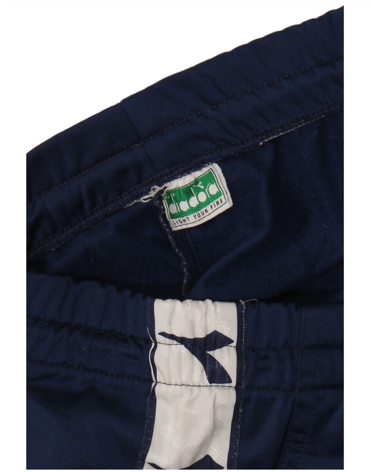Diadora Mens Graphic Tracksuit Trousers Large Navy Blue