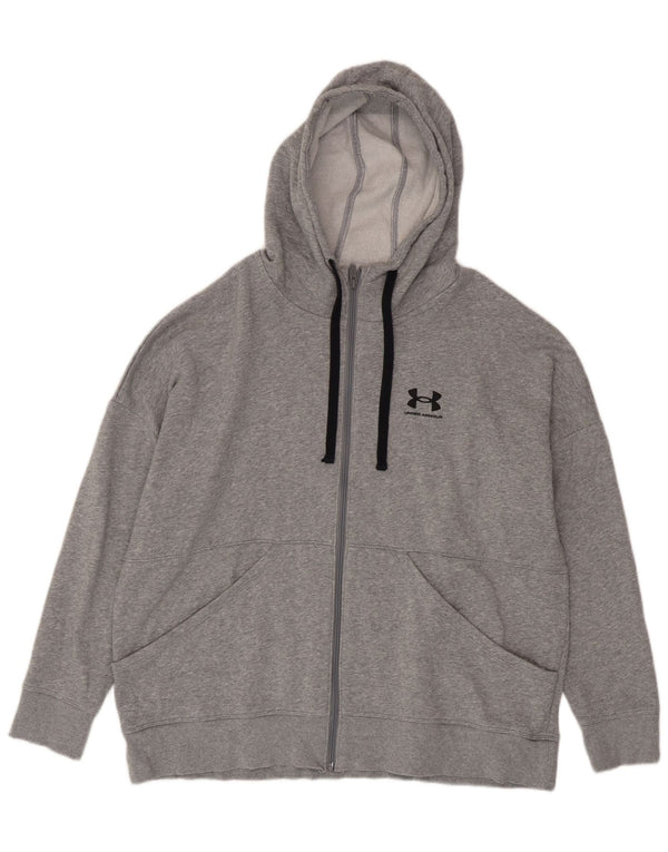 Мужской свитер с капюшоном на молнии Under Armour XL, серый в крапинку