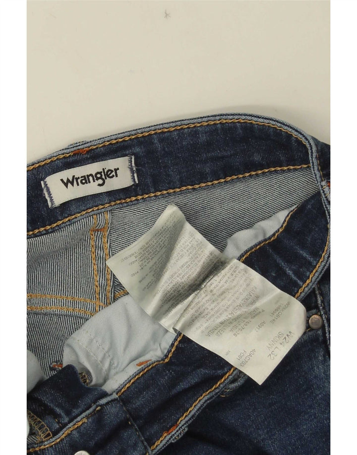 Wrangler Womens Skinny Jeans W24 L32 Blue