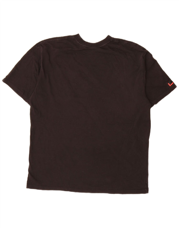 Fubu Mens Graphic T-Shirt Top Large Black Cotton