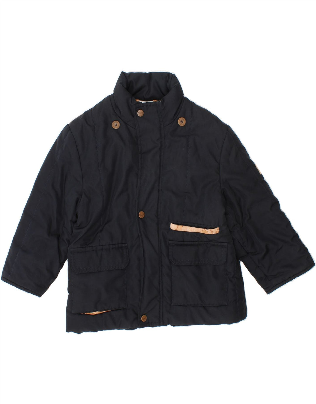 ALVIERO MARTINI Baby Boys Padded Jacket 12-18 Months Navy Blue Polyester Vintage ALVIERO MARTINI and Second-Hand ALVIERO MARTINI from Messina Hembry 