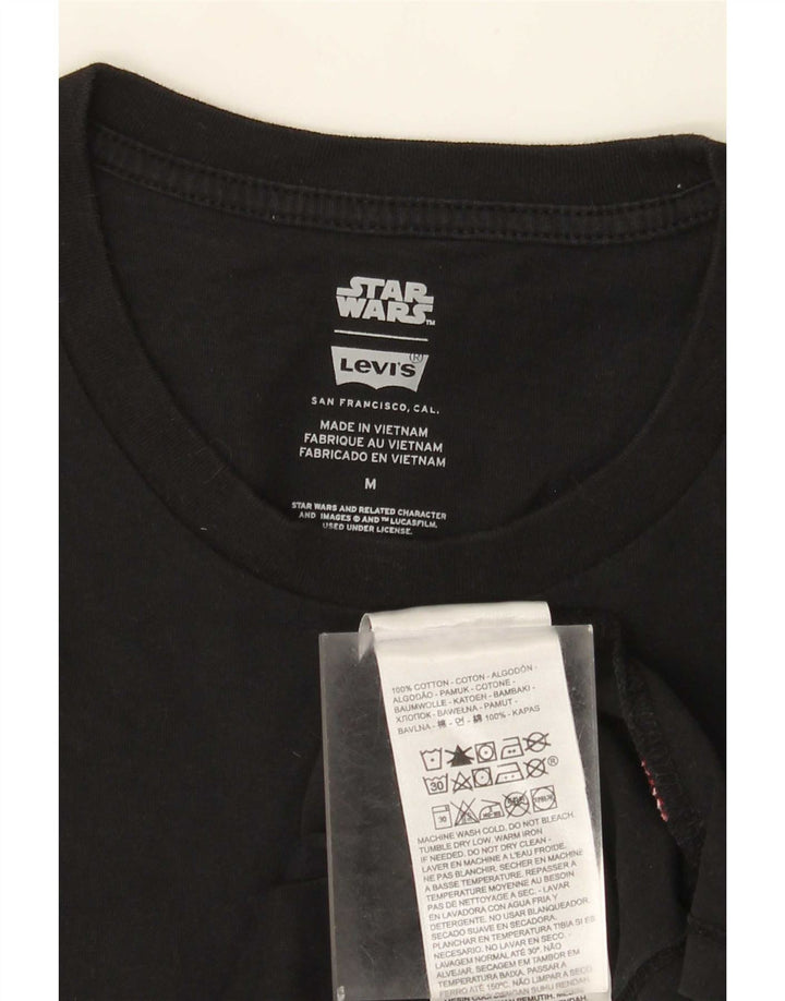 Levi's Mens Graphic T-Shirt Top Medium Black Cotton