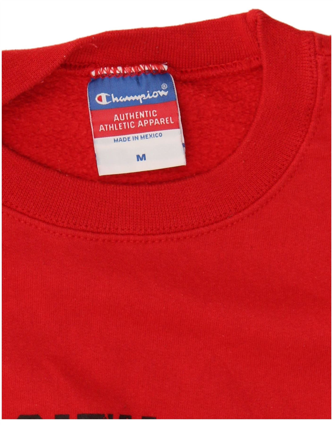 CHAMPION Mens Graphic Sweatshirt Jumper Medium Red Cotton