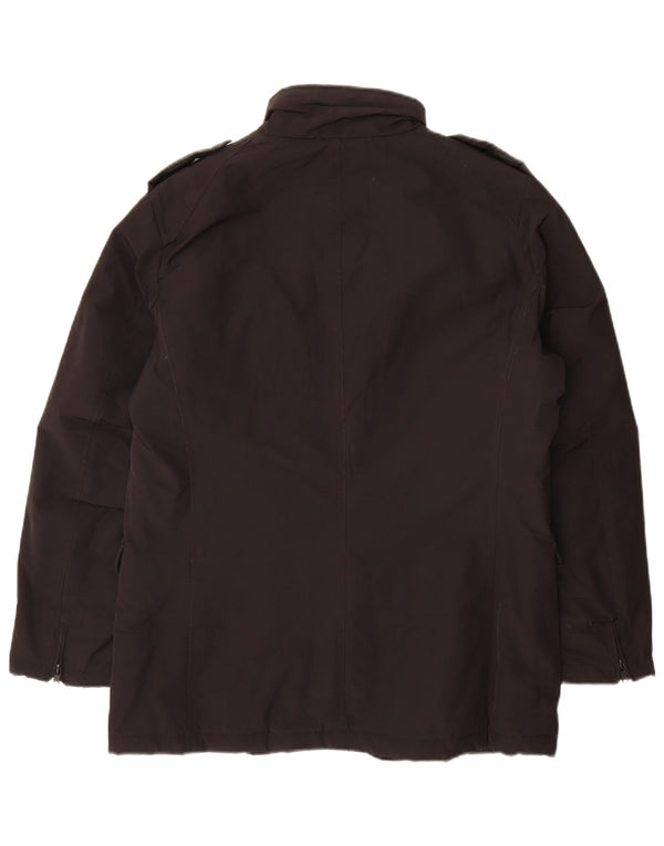 Bomboogie Chaqueta militar acolchada para hombre UK 42 XL Poliéster negro