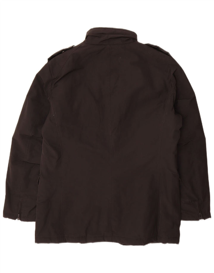 Bomboogie Mens Military Padded Jacket UK 42 XL Black Polyester