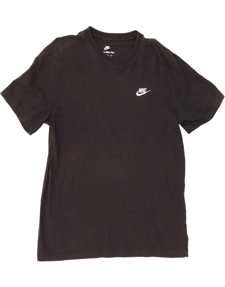 NIKE Mens T-Shirt Top Medium Black Acrylic Vintage Nike and Second-Hand Nike from Messina Hembry 