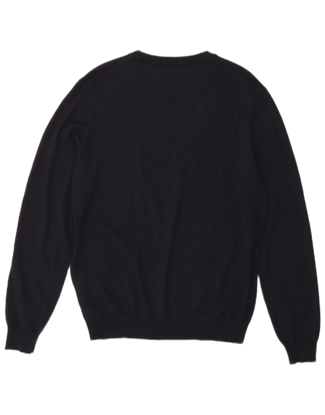 Replay Mens Crew Neck Jumper Sweater Medium Navy Blue Merino Wool