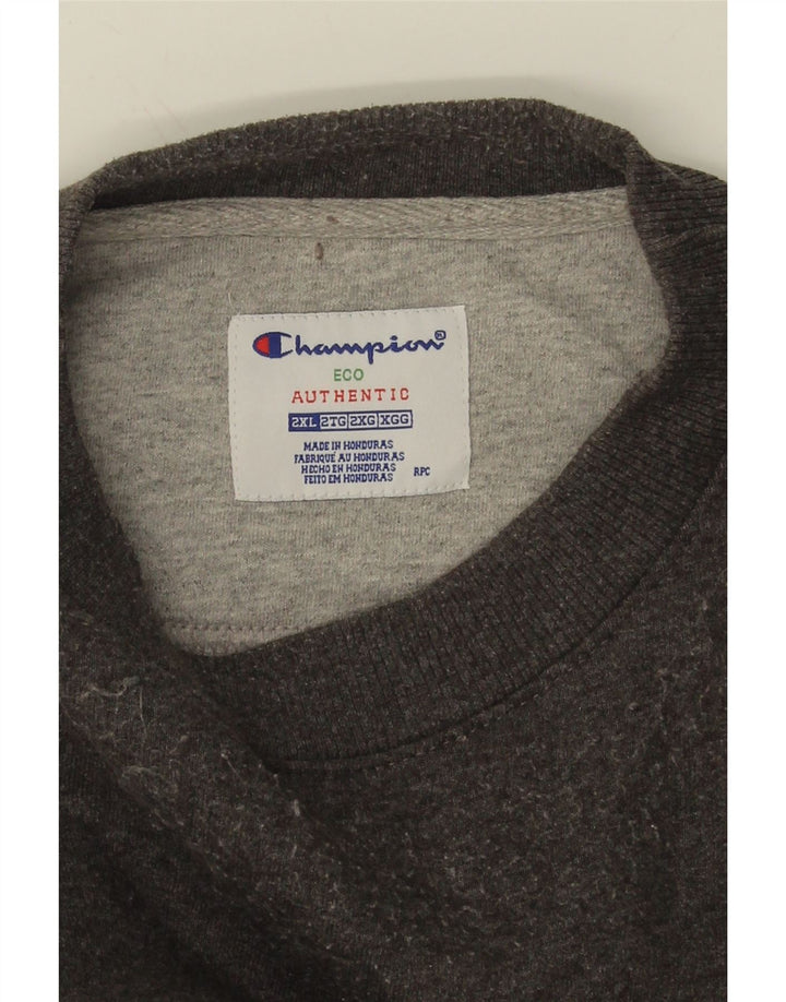 CHAMPION Mens Sweatshirt Jumper 2XL Grey Cotton Vintage Champion and Second-Hand Champion from Messina Hembry 