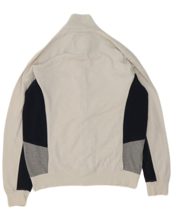 Champion Veste de survêtement pour homme XL en coton color block blanc