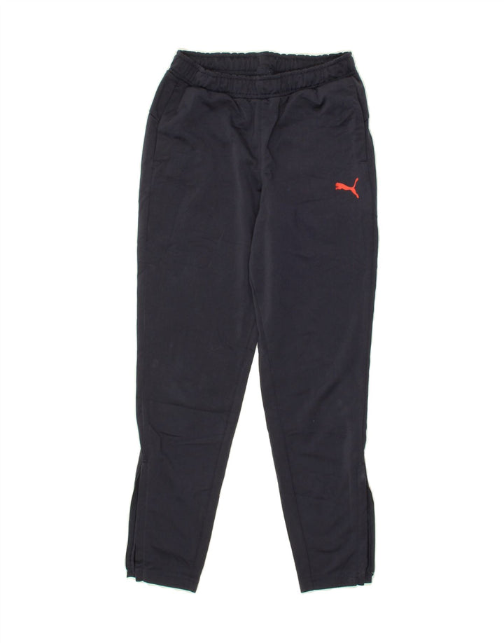 PUMA Boys Tracksuit Trousers 9-10 Years  Navy Blue Vintage Puma and Second-Hand Puma from Messina Hembry 