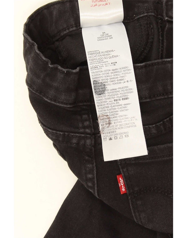 Levi's Girls Jegging Jeans 7-8 Years W20 L22 Black Cotton