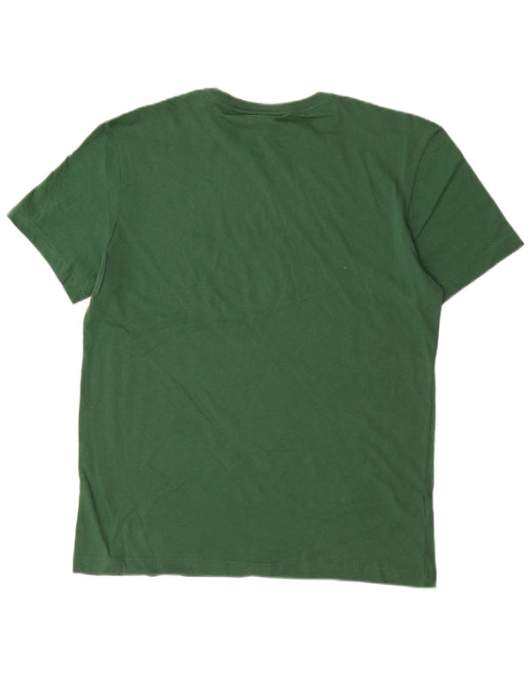 Lacoste Mens Regular Fit T-Shirt Top Taille 5 Grand Coton Vert
