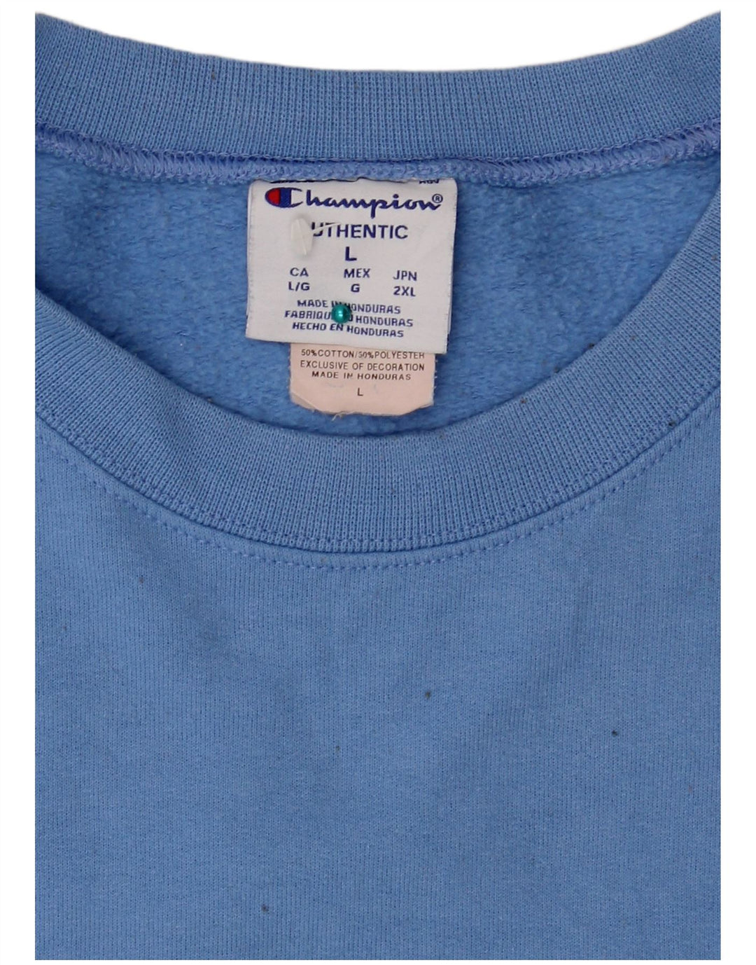 Champion Mens Sweatshirt Jumper Large Blue Cotton