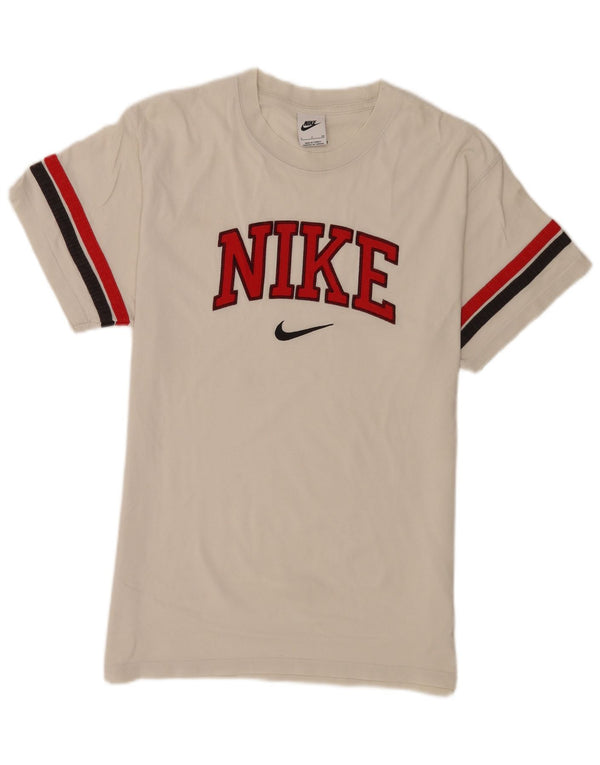 Nike Mens Graphic T-Shirt Top Small White Striped Cotton