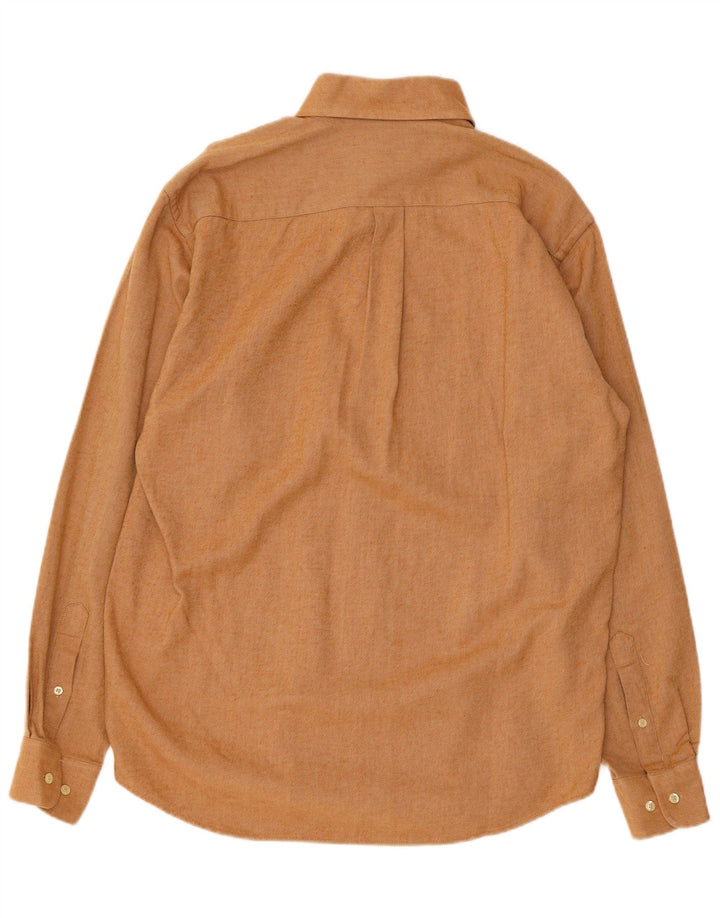 SERGIO TACCHINI Herren Flanellhemd mittelbeige Baumwolle