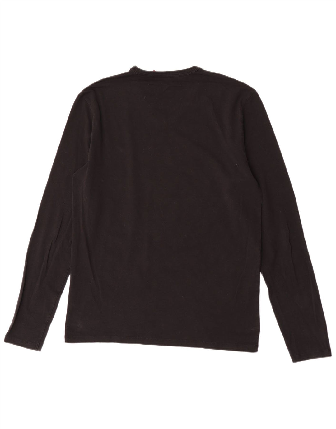 Guess Mens Graphic Top Long Sleeve XL Black Cotton