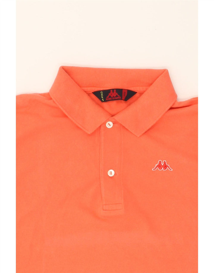 KAPPA Mens Polo Shirt Large Orange Cotton Vintage Kappa and Second-Hand Kappa from Messina Hembry 