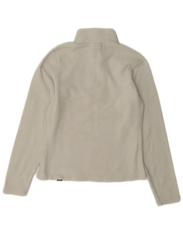 Maglione in pile da donna con collo e zip The North Face UK 6 XS poliestere bianco sporco