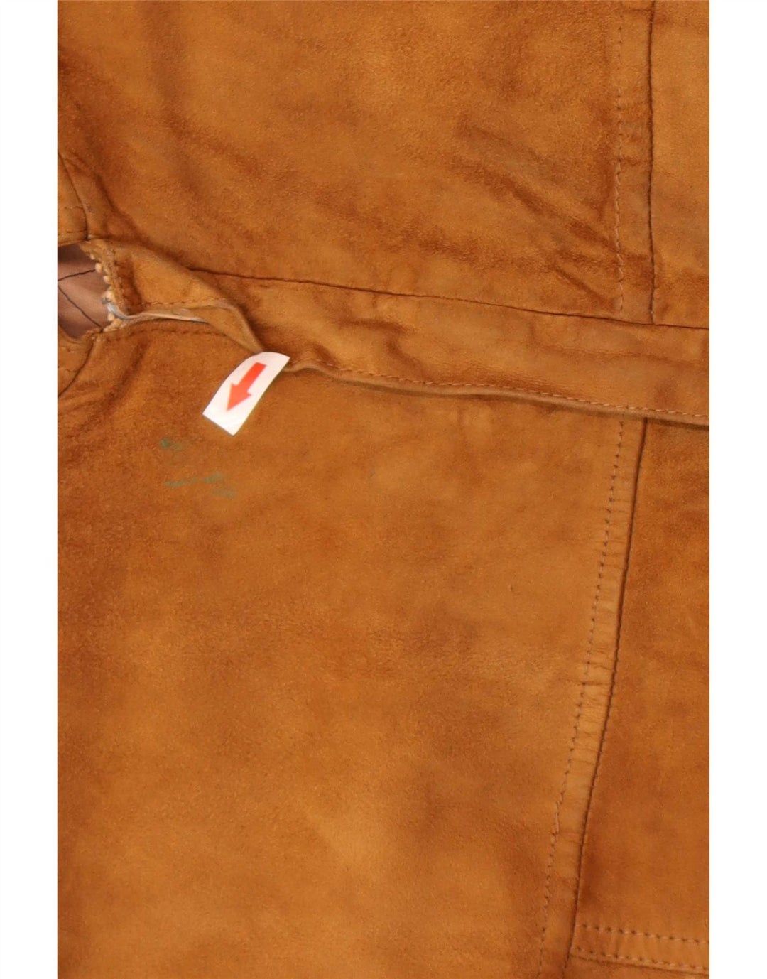 Vintage Mens Suede Bomber Jacket IT 50 Large Beige Leather