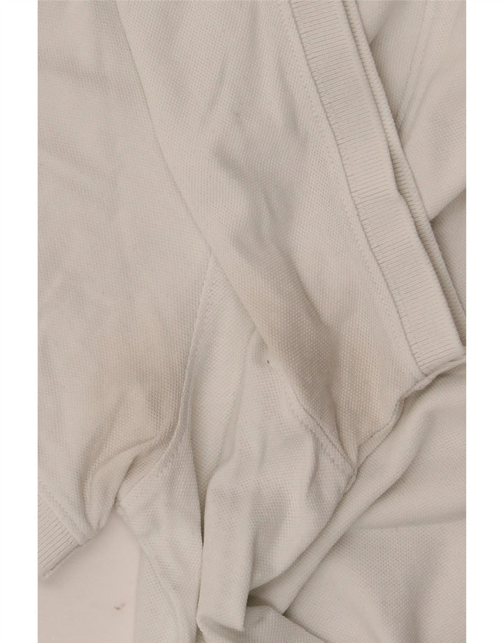 Tommy Hilfiger Mens Polo Shirt Medium White Cotton