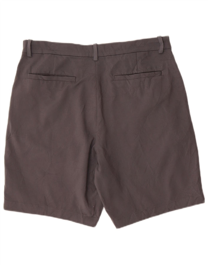 Calvin Klein Mens Chino Shorts W33 Medium  Grey Cotton