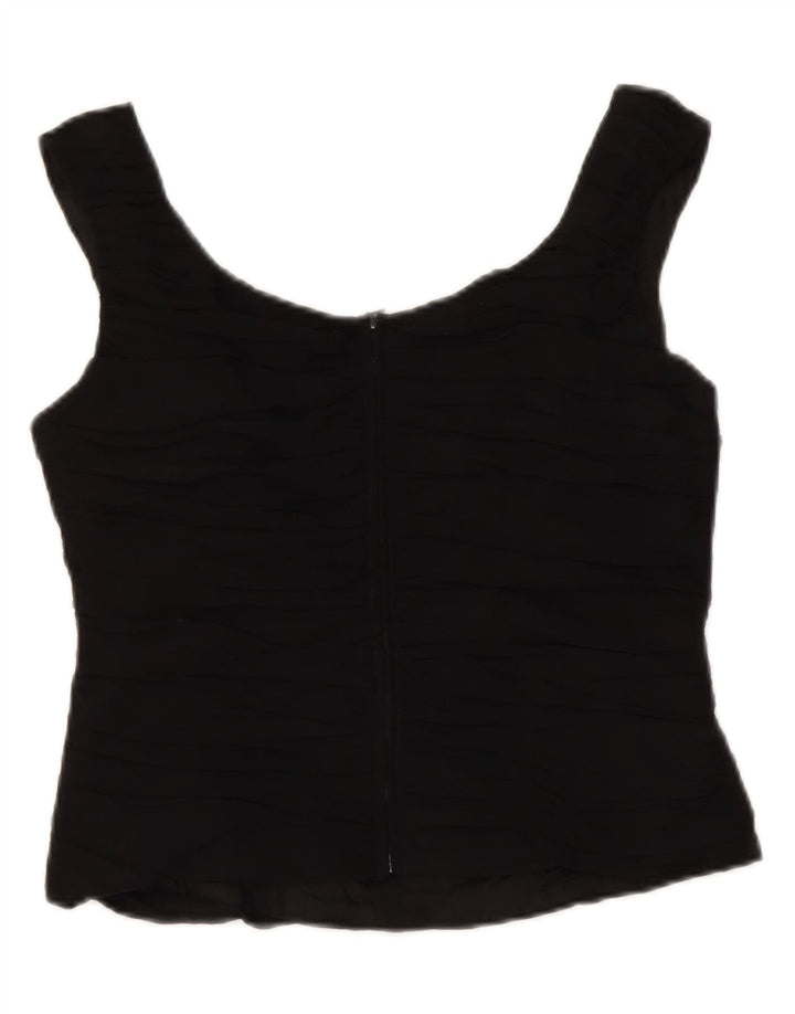 CAROLINE Womens Crop Crop Top IT 46 Large Black Vintage Caroline and Second-Hand Caroline from Messina Hembry 